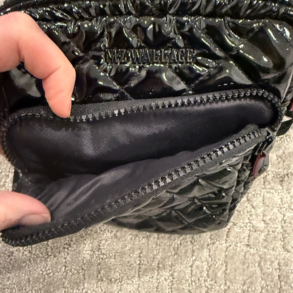 MZ Wallace Black Lacquer Metro Crossbody - Picture 8 of 15